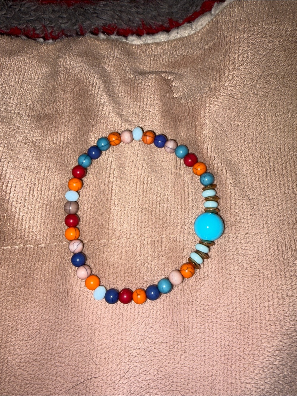 Colorful tBeaded Bracelet - Turquoise Accent